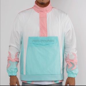 Pink Dolphin Flame Windbreaker
